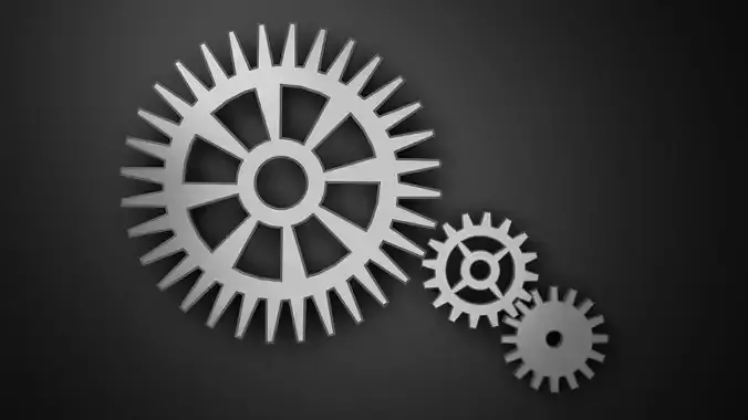 Gear - simle hard surface models of cogwheels