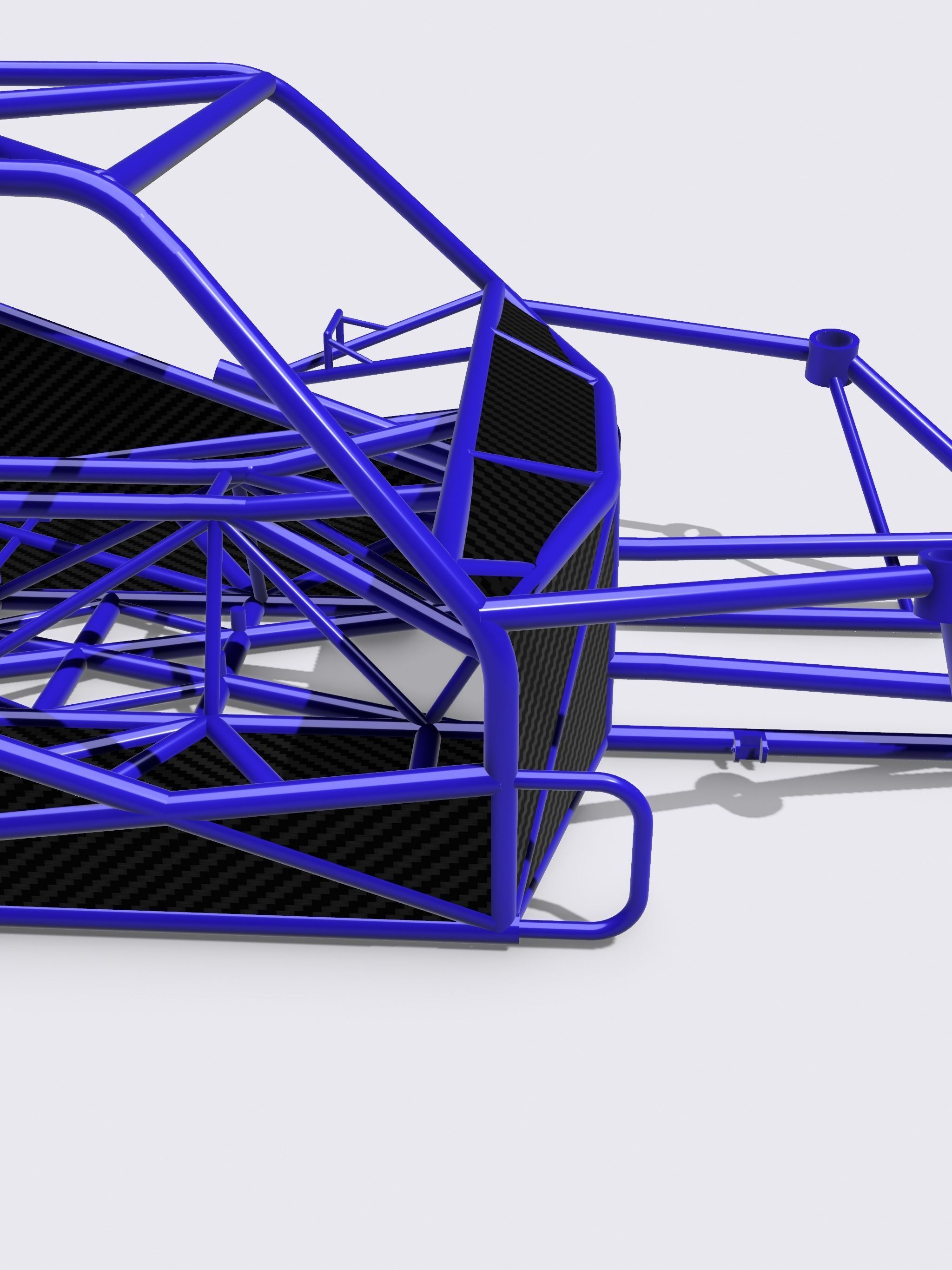 Pro Mod Chassis 3 piece Big Tire with Floors N firewall 3D print model_5