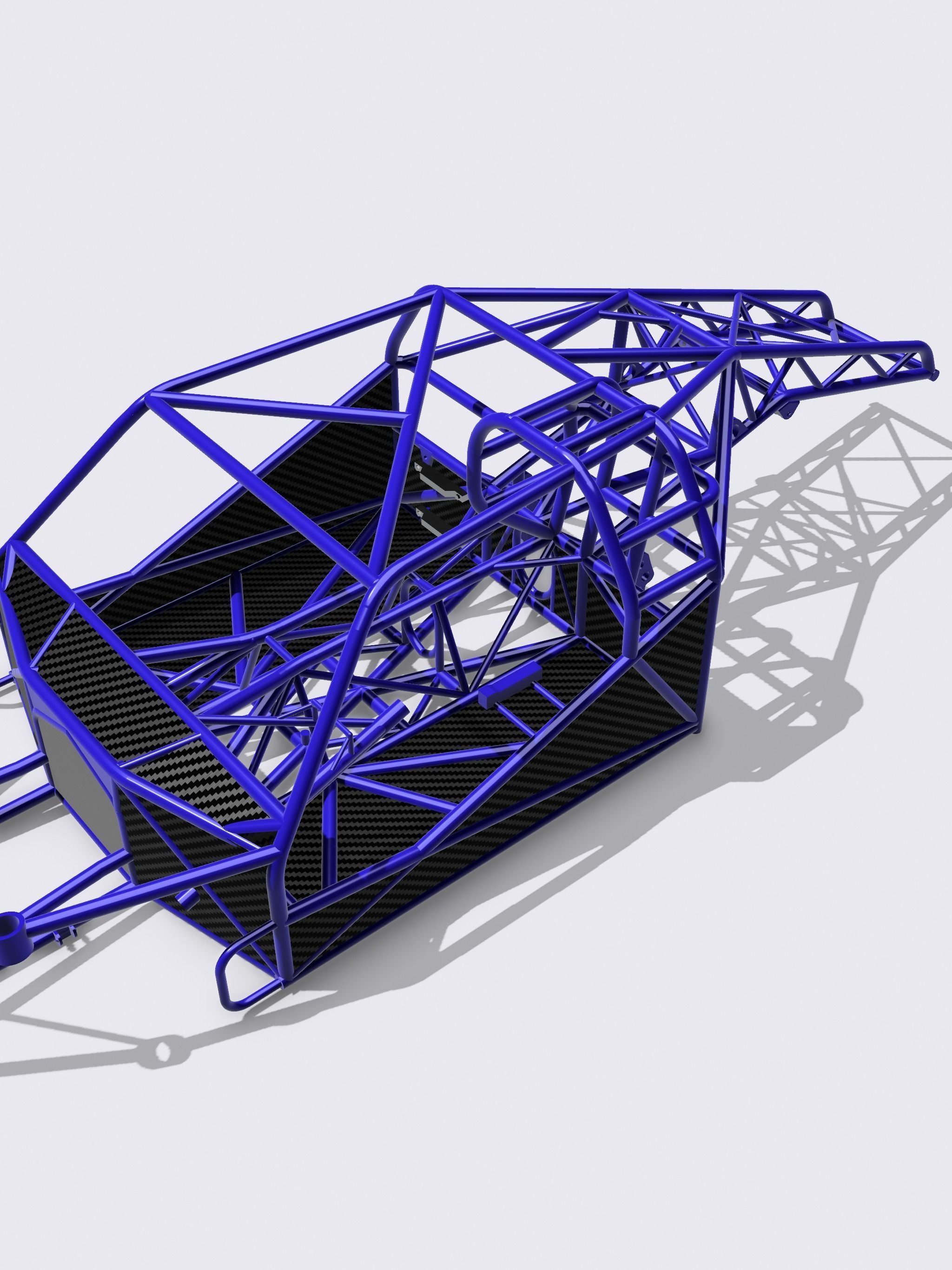 Pro Mod Chassis 3 piece Big Tire with Floors N firewall 3D print model_7
