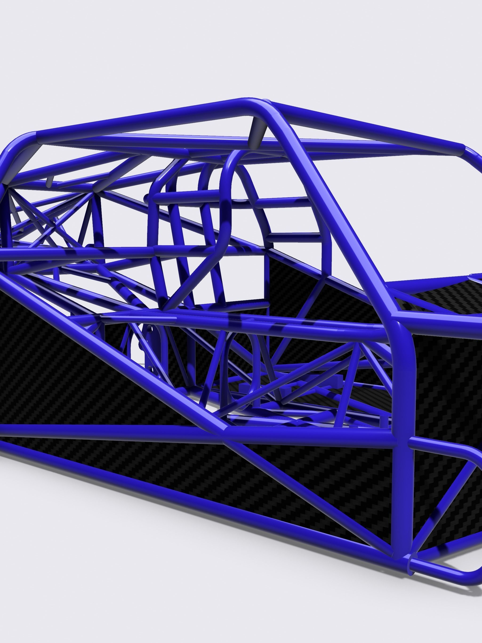 Pro Mod Chassis 3 piece Big Tire with Floors N firewall 3D print model_3
