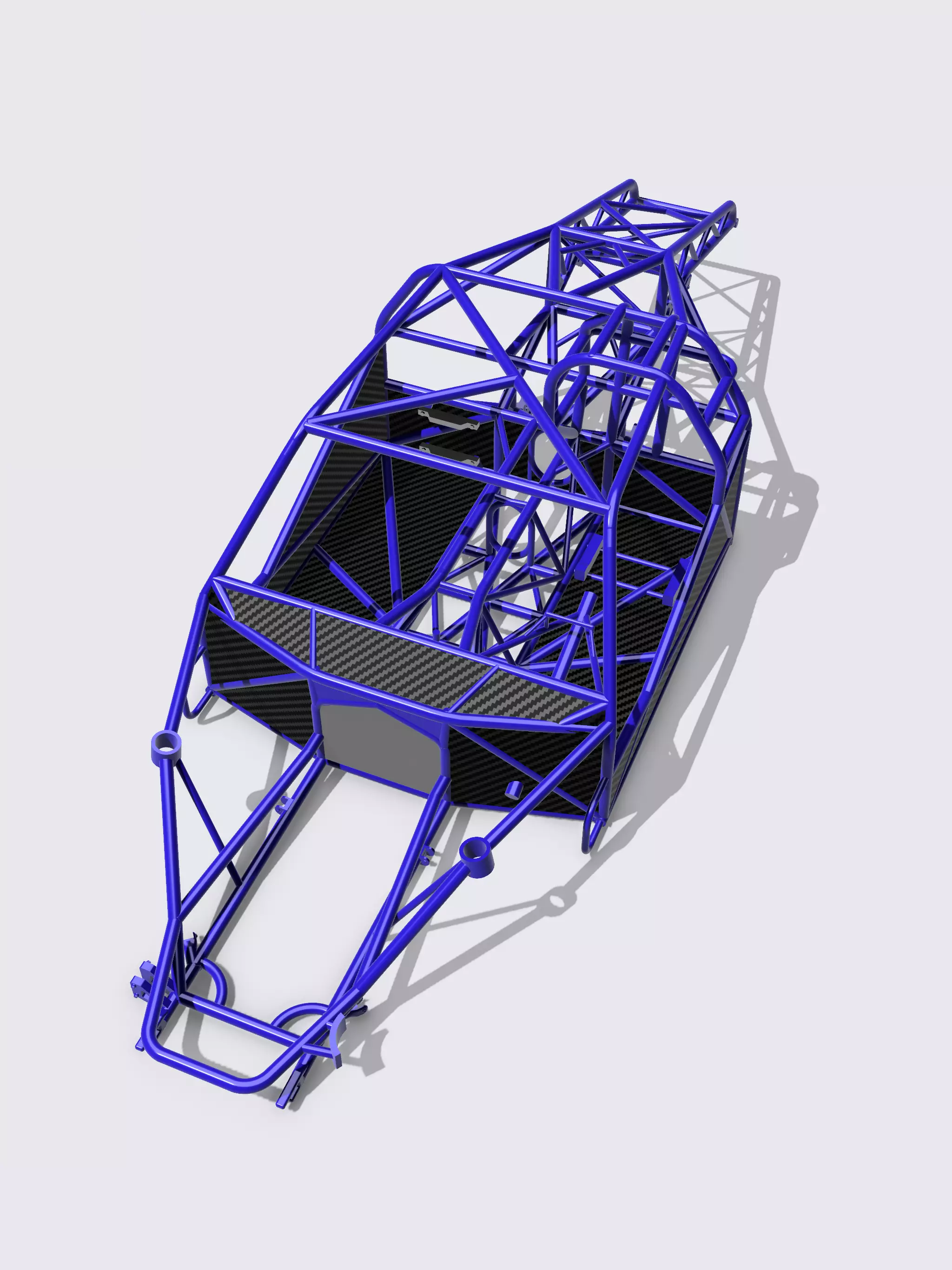 Pro Mod Chassis 3 piece Big Tire with Floors N firewall 3D print model_0