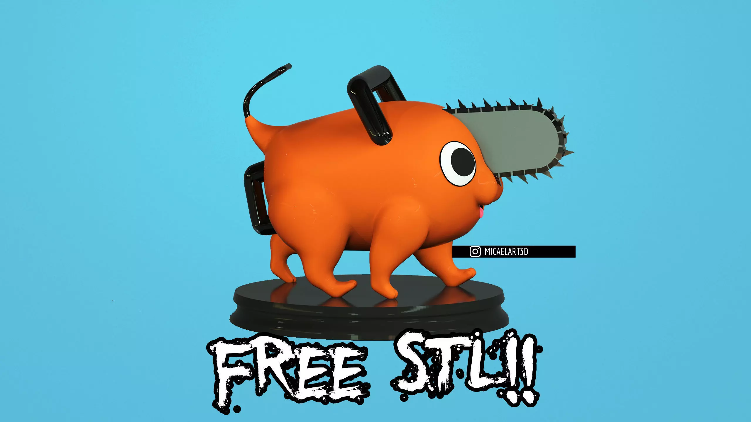 Pochita Chaisaw Man 3D Free 3D print model
