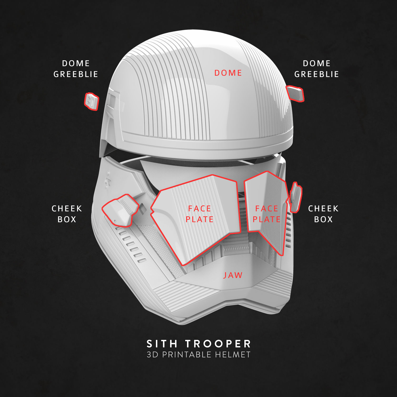 Sith Trooper Helmet 3D print model_13