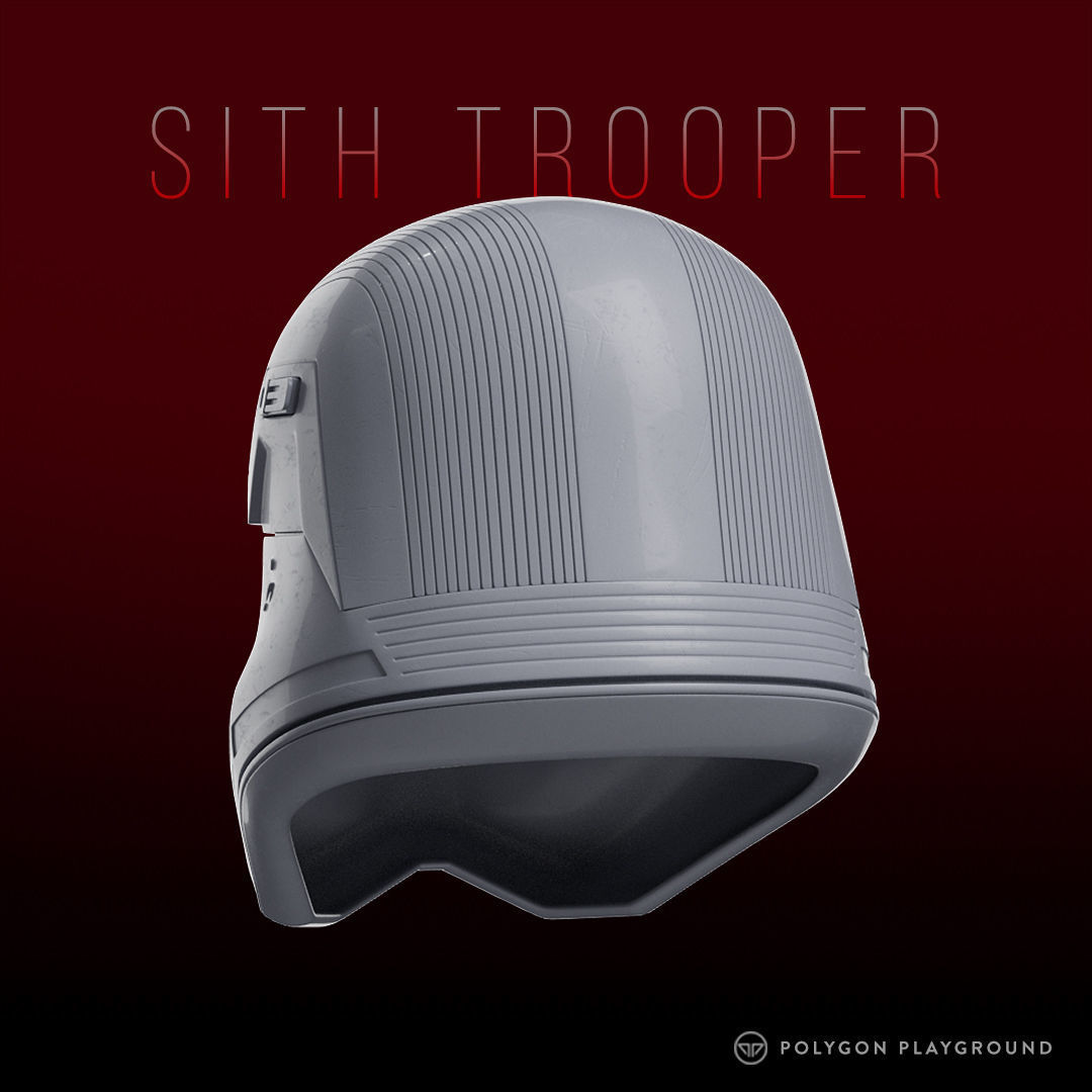 Sith Trooper Helmet 3D print model_4