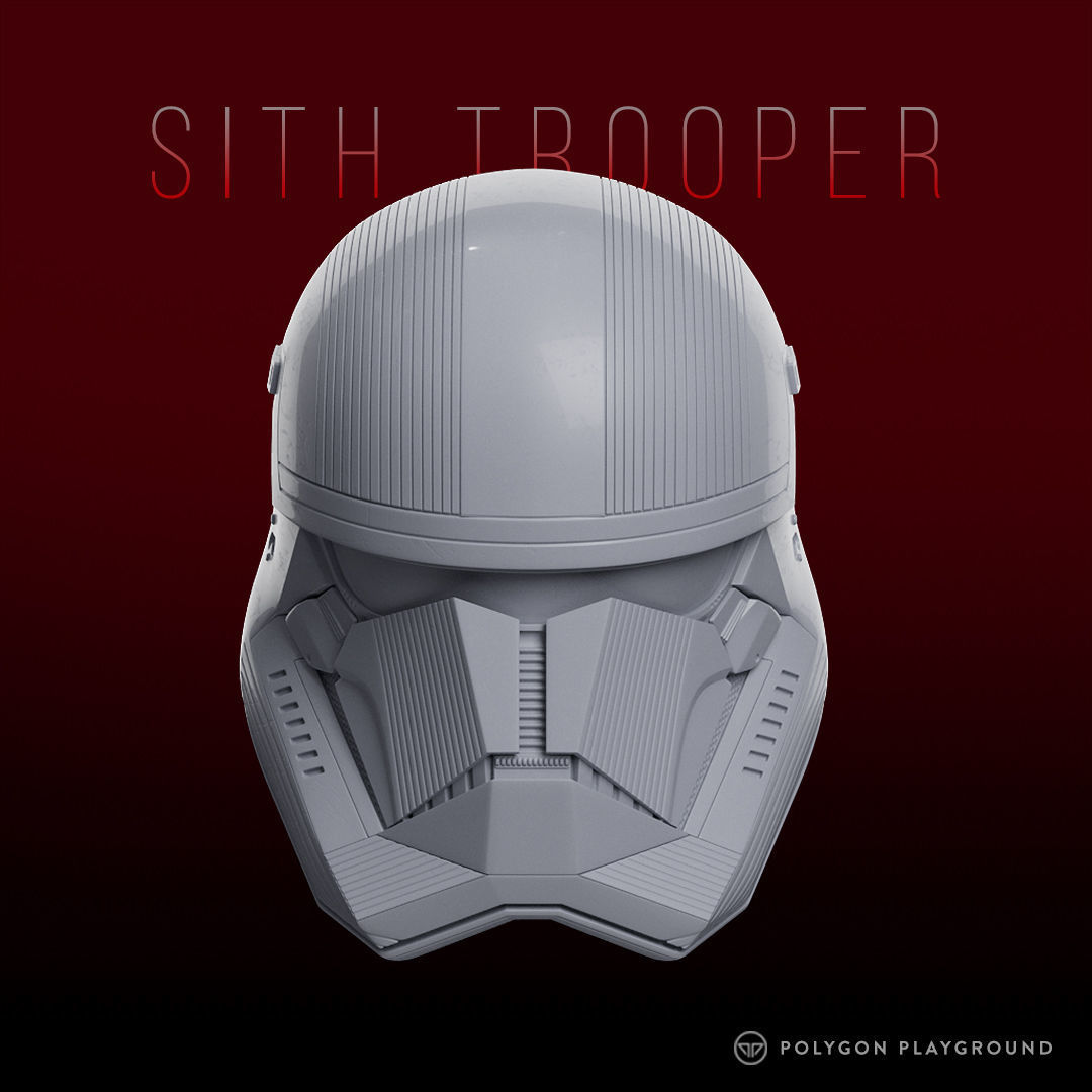 Sith Trooper Helmet 3D print model_2
