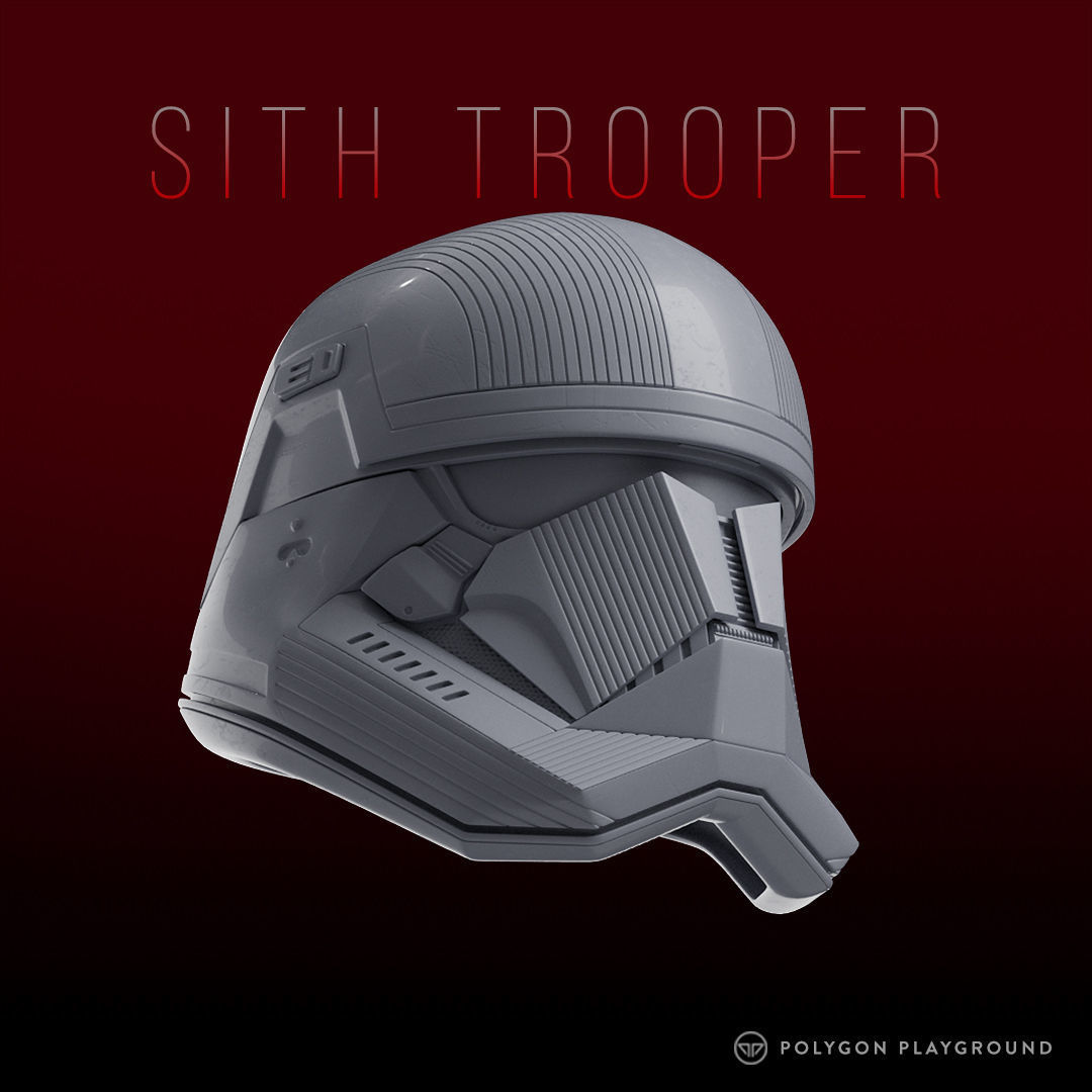 Sith Trooper Helmet 3D print model_1