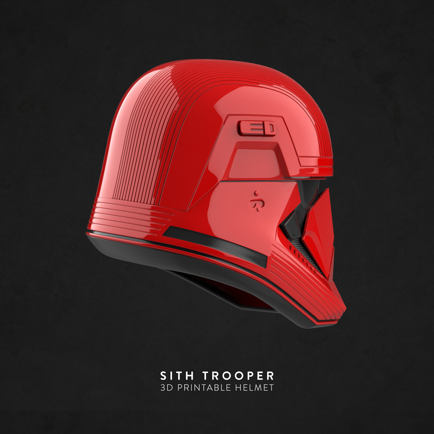 Sith Trooper Helmet 3D print model_8