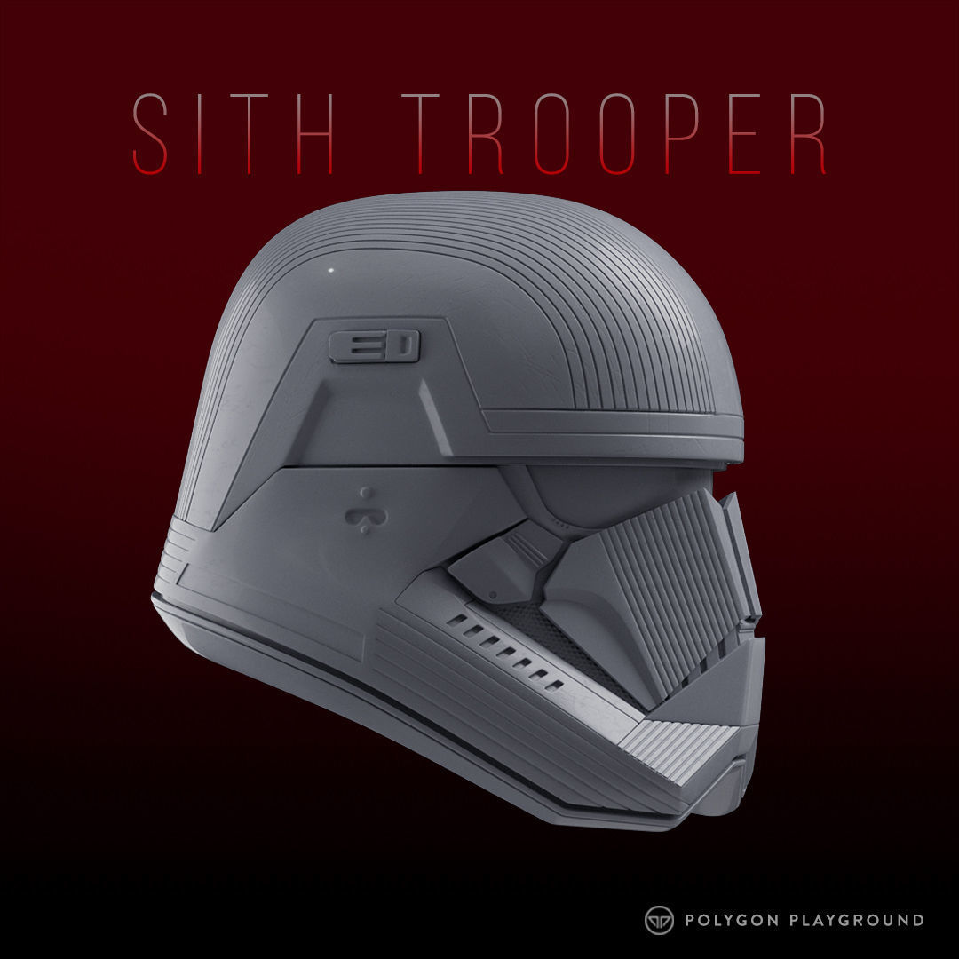 Sith Trooper Helmet 3D print model_3