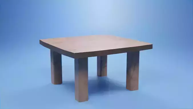 free Small Table Free 3D model