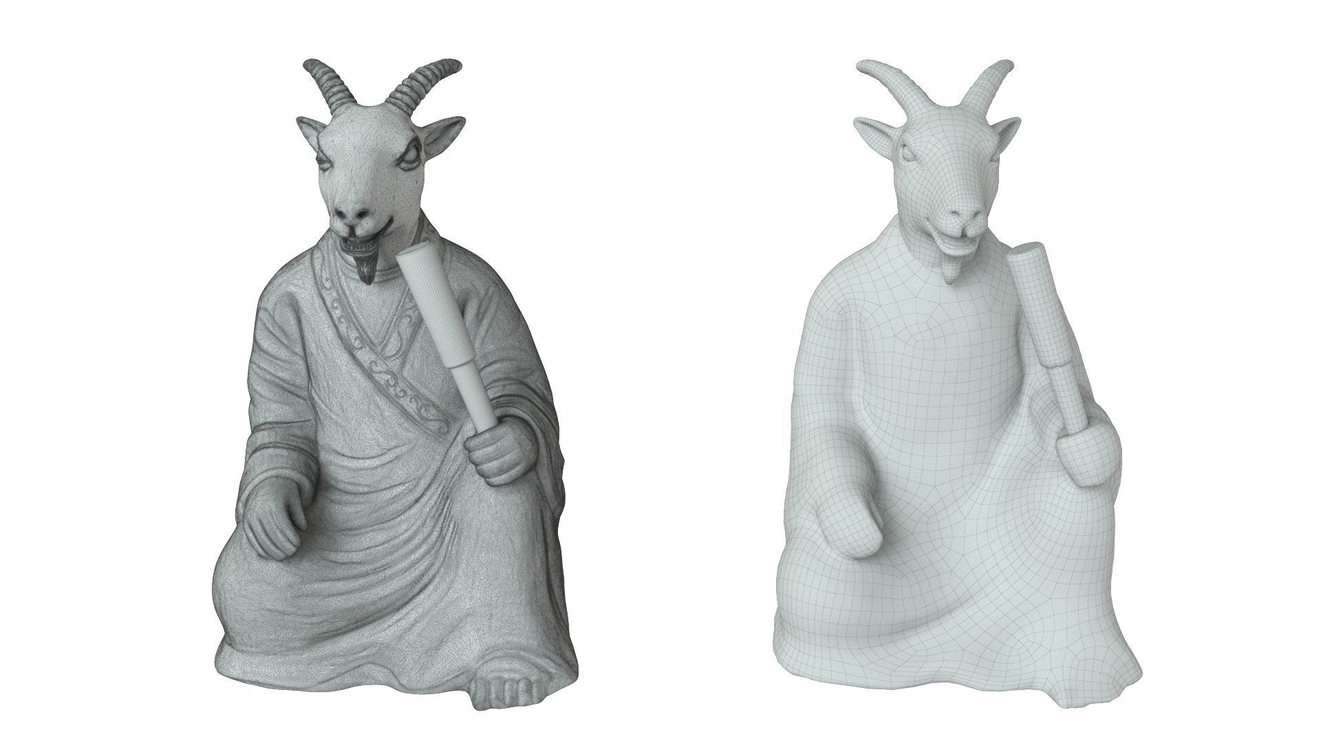 Zodiac  Goat 3D print model_8