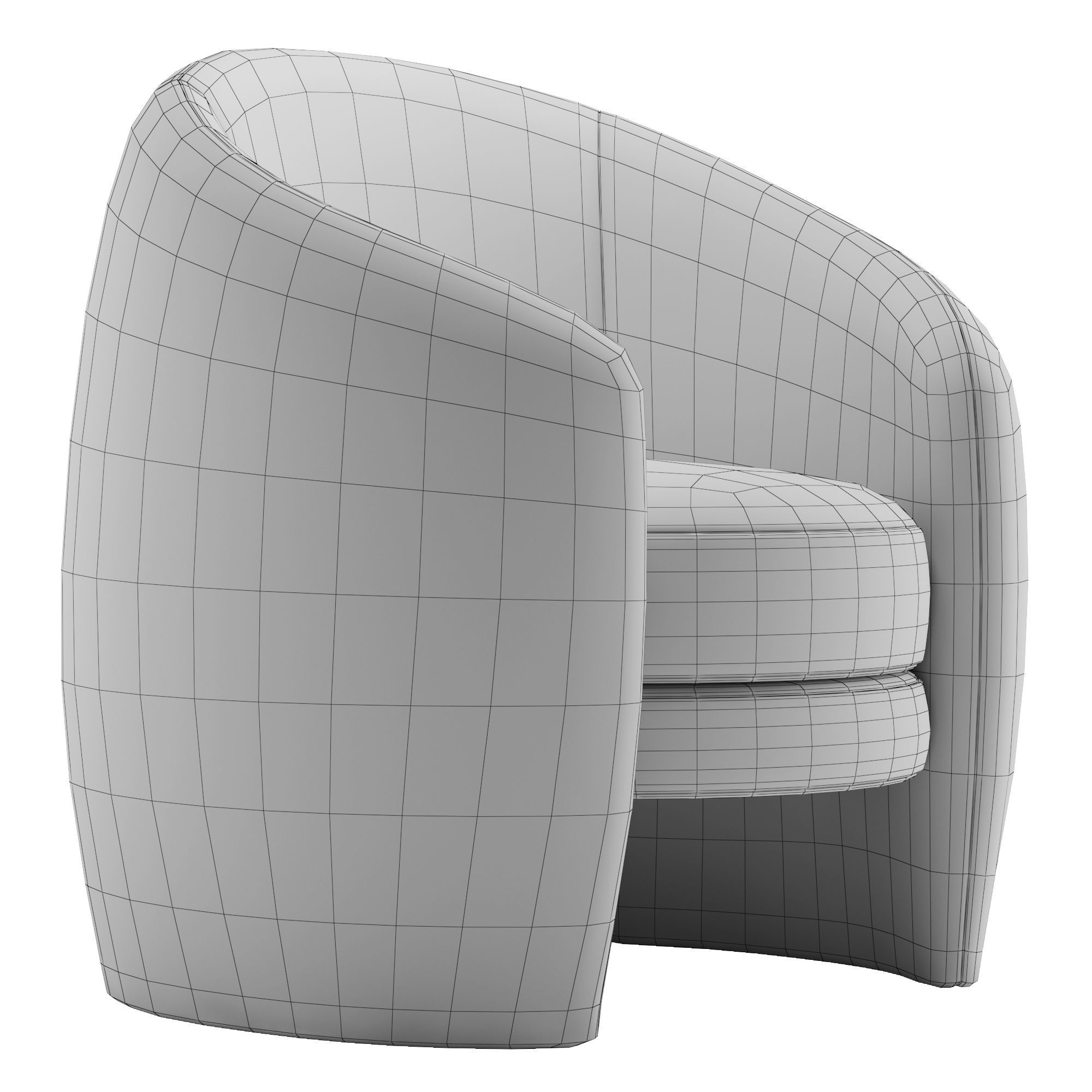 Crate and Barrel Fernie chair 3D model CGTrader