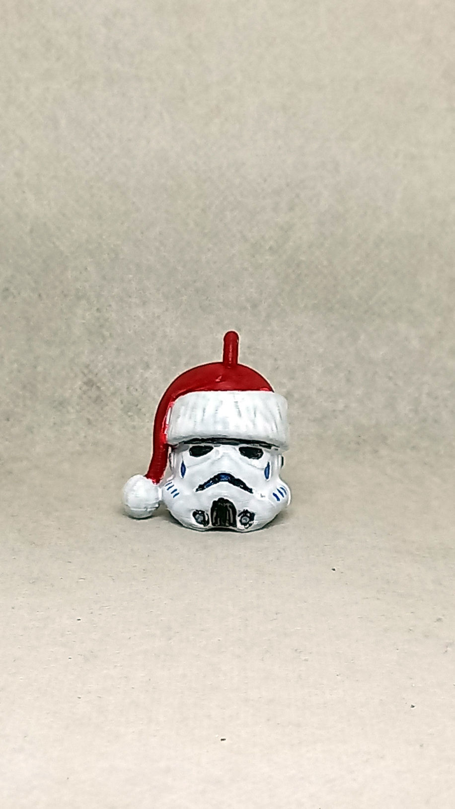 santa stormTrooper keychain  3D print model_1