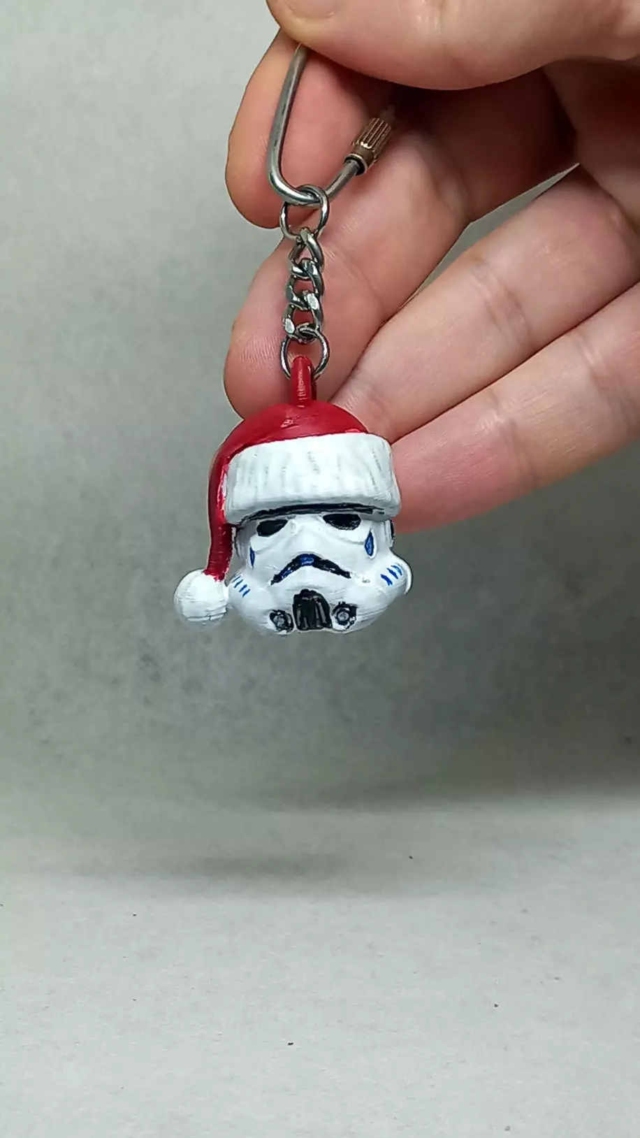 santa stormTrooper keychain  3D print model_0