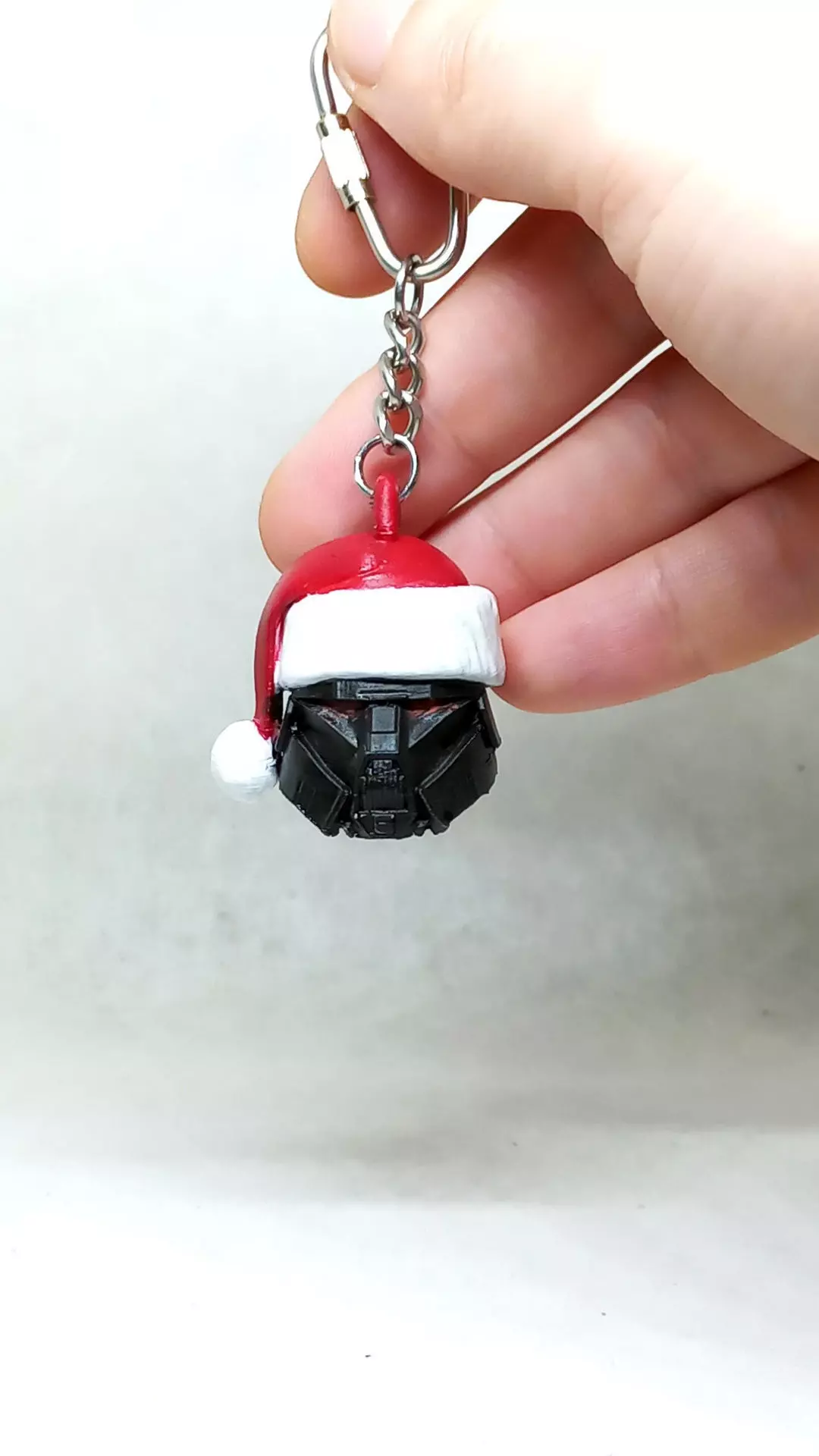 santa Dark Trooper keychain  3D print model_0