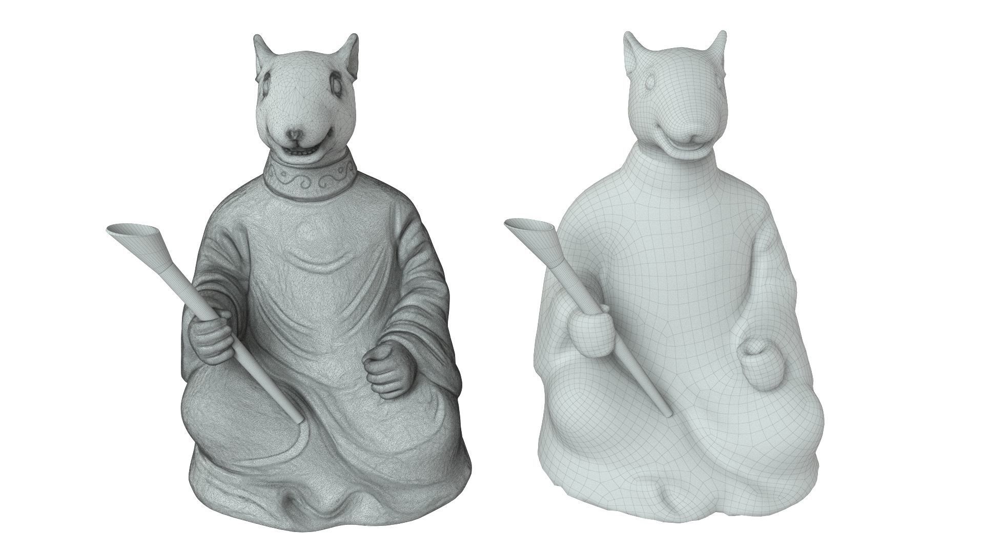 Zodiac  Rat 3D print model_7