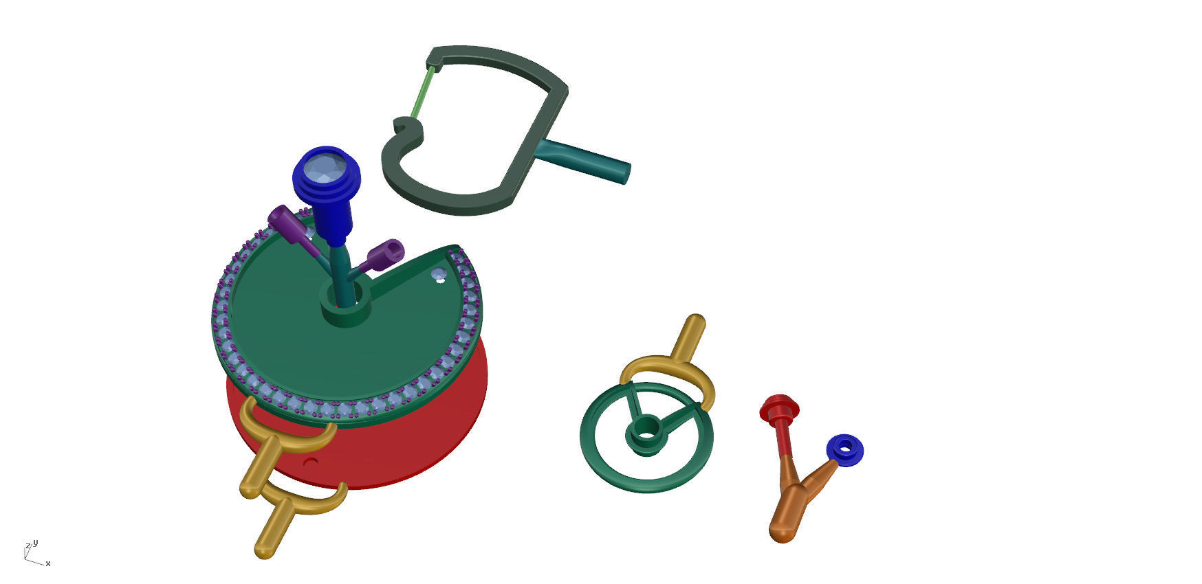 Amulette Necklace 3D print model_17