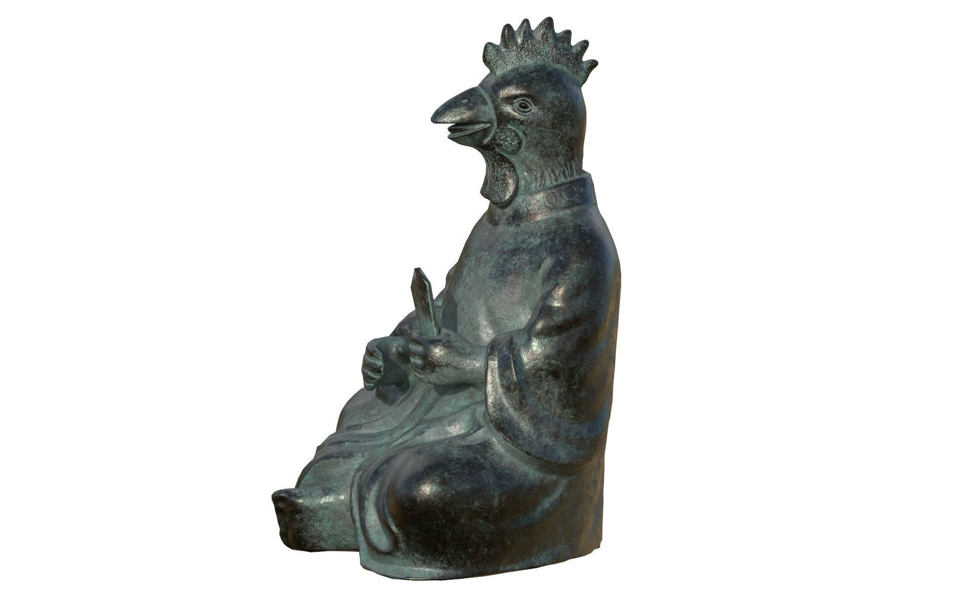 Zodiac  Rooster 3D print model_3