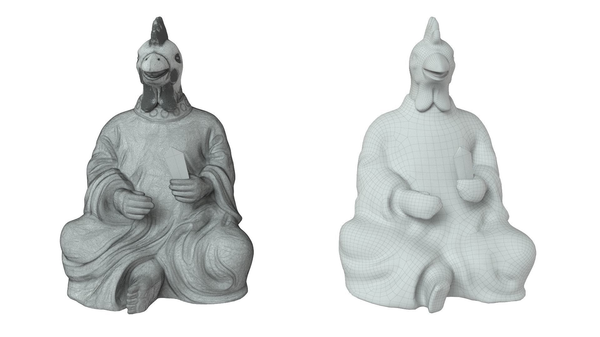 Zodiac  Rooster 3D print model_7