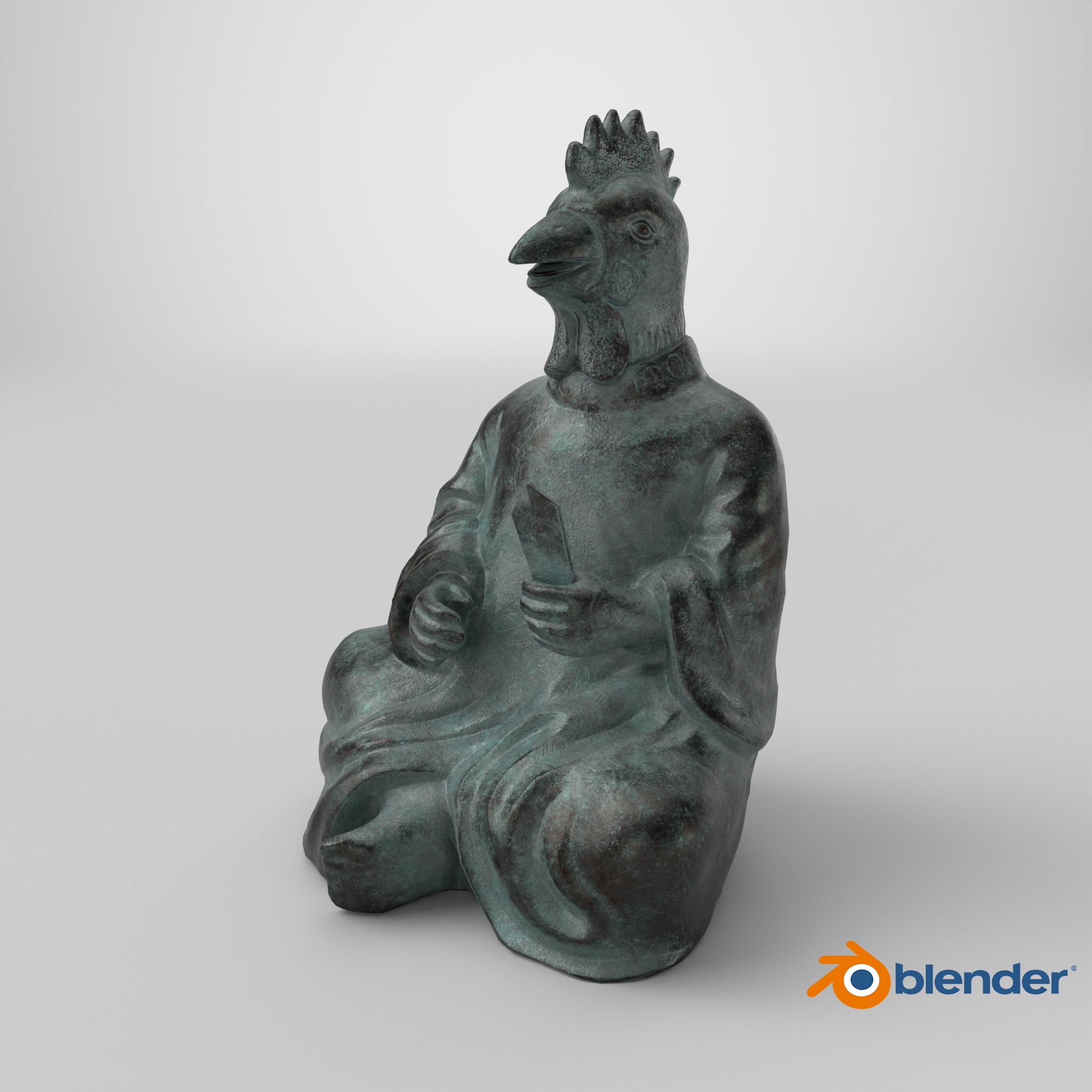 Zodiac  Rooster 3D print model_9