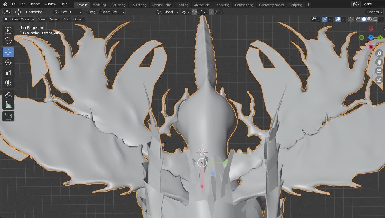 Valak Dragon for your games and animation Low-poly 3D model_13