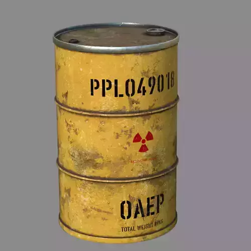 Radioactive waste barrel