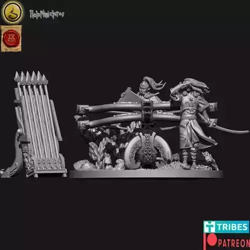 Highborn elves Bolt thrower 3D print model