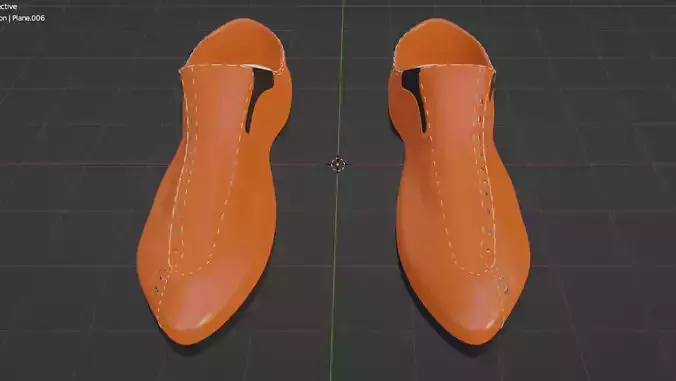 shoes pair of orange