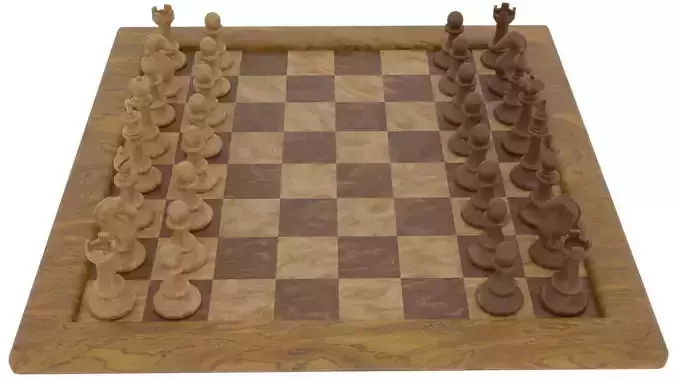 Chess Board And Pieces