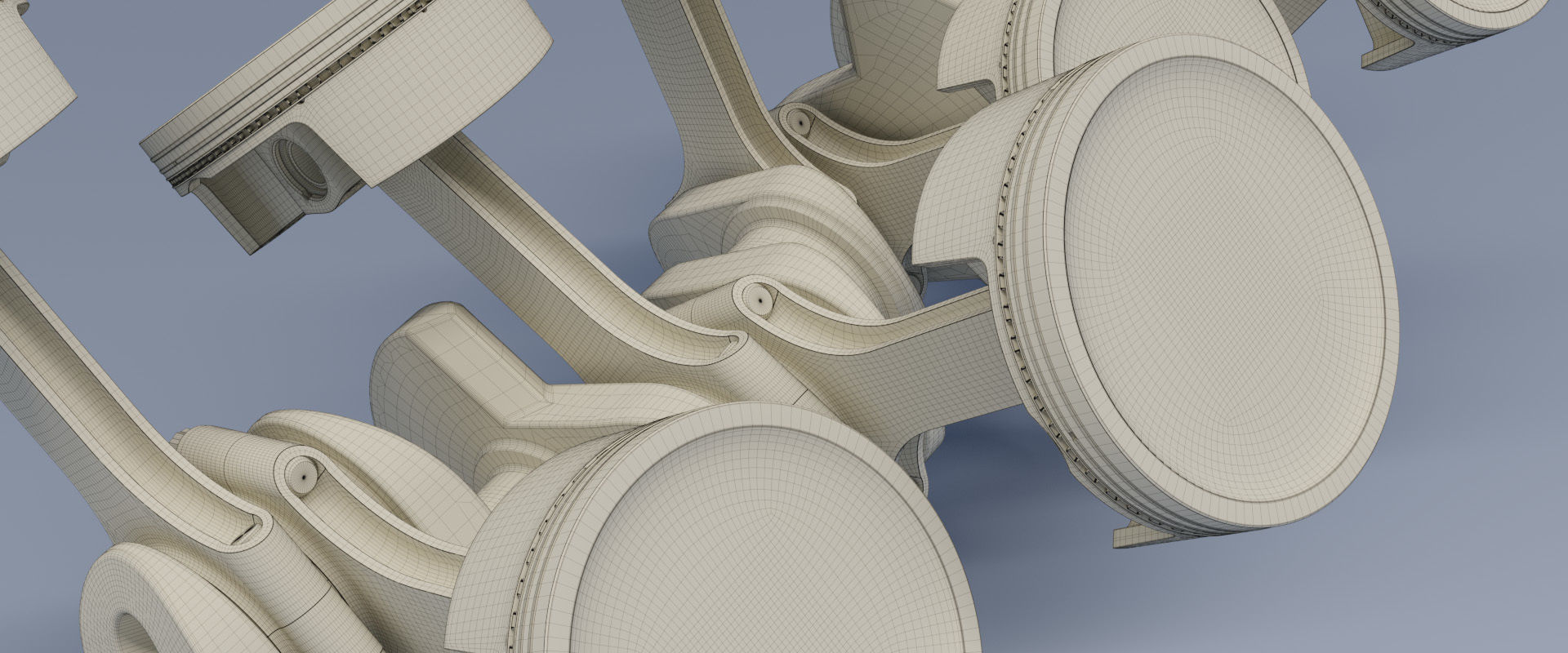 Animated V8 Engine 3D model_26