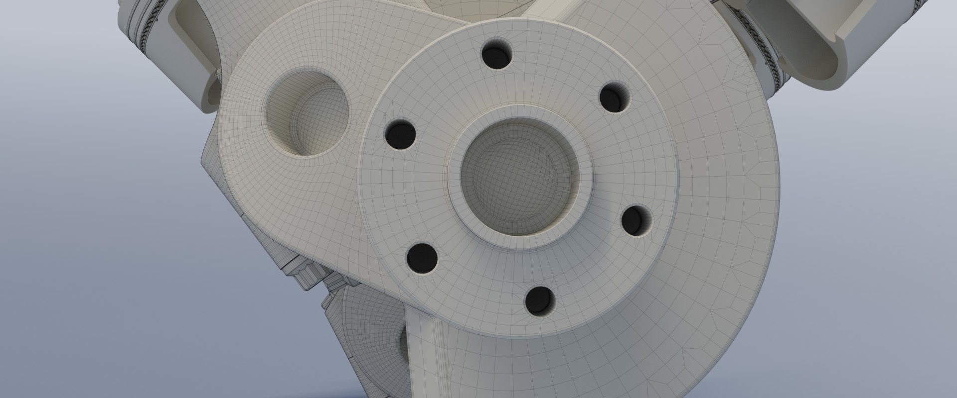 Animated V8 Engine 3D model_28