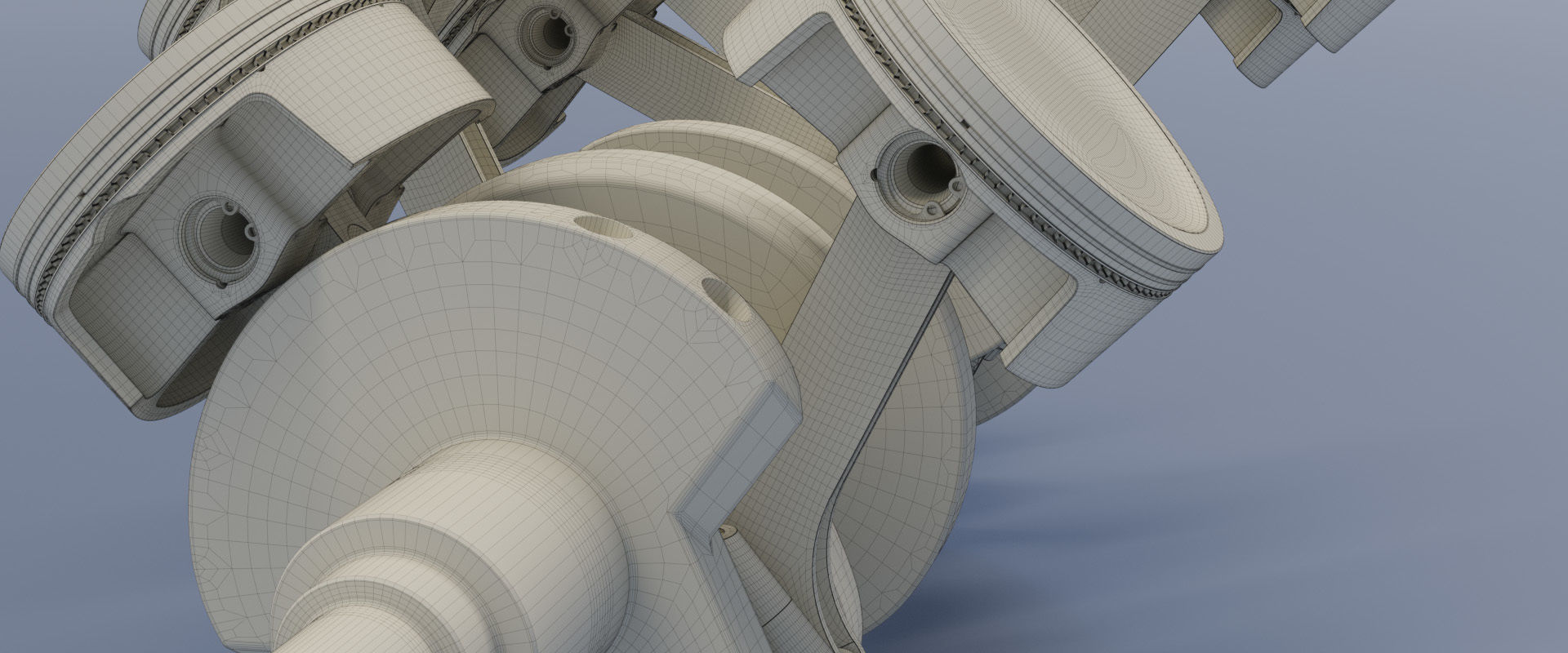 Animated V8 Engine 3D model_32