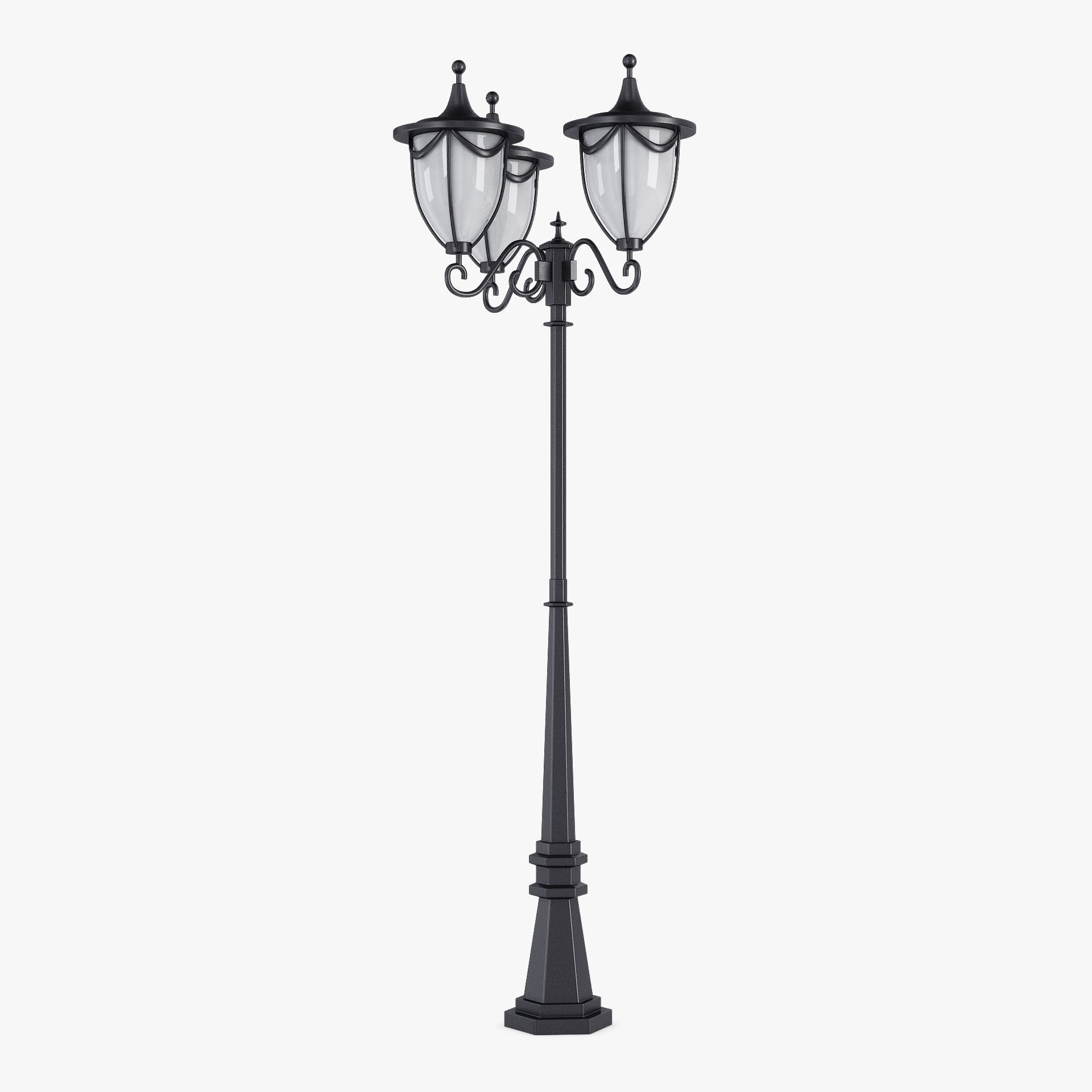 Vintage Streetlight v 3 3D model_1