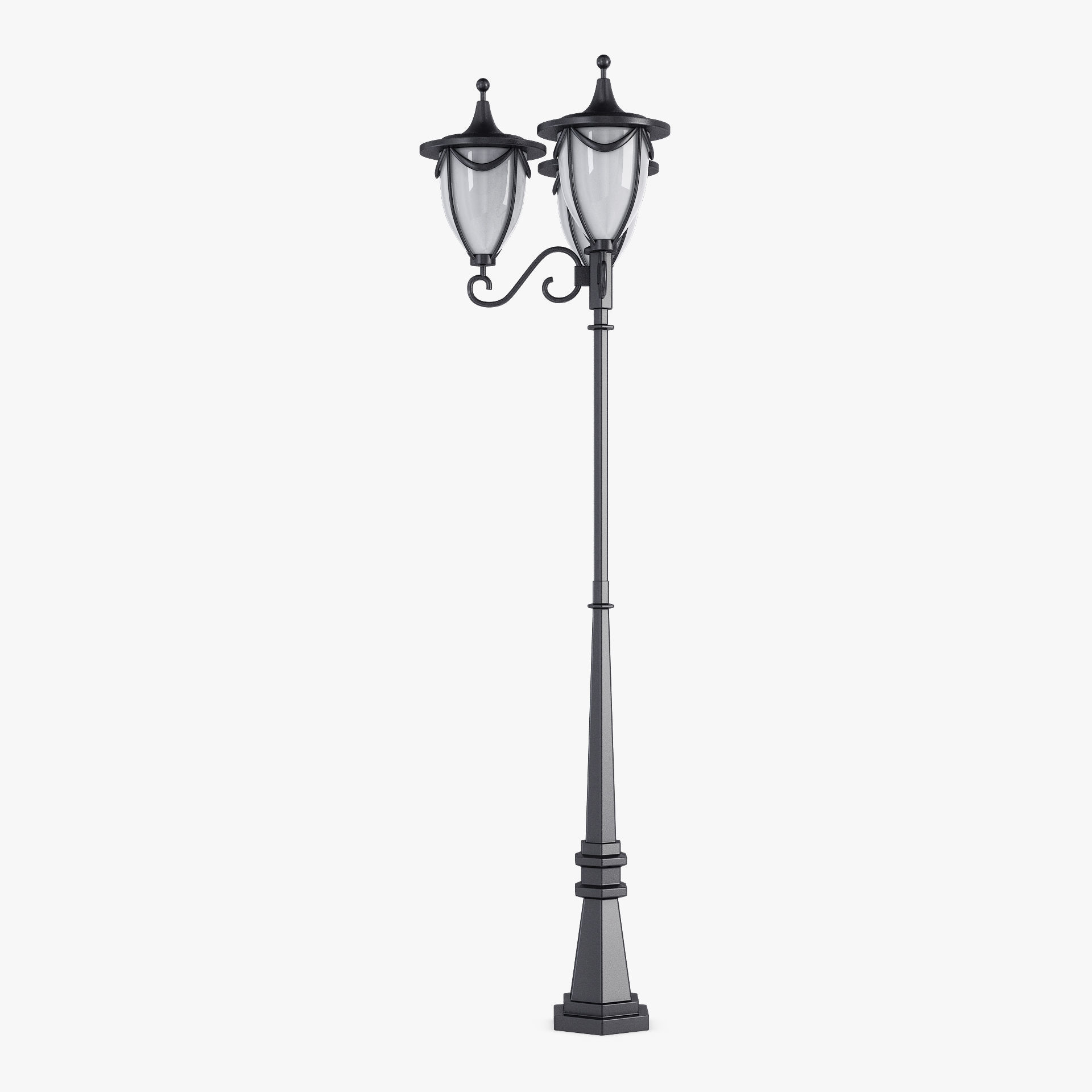 Vintage Streetlight v 3 3D model_3