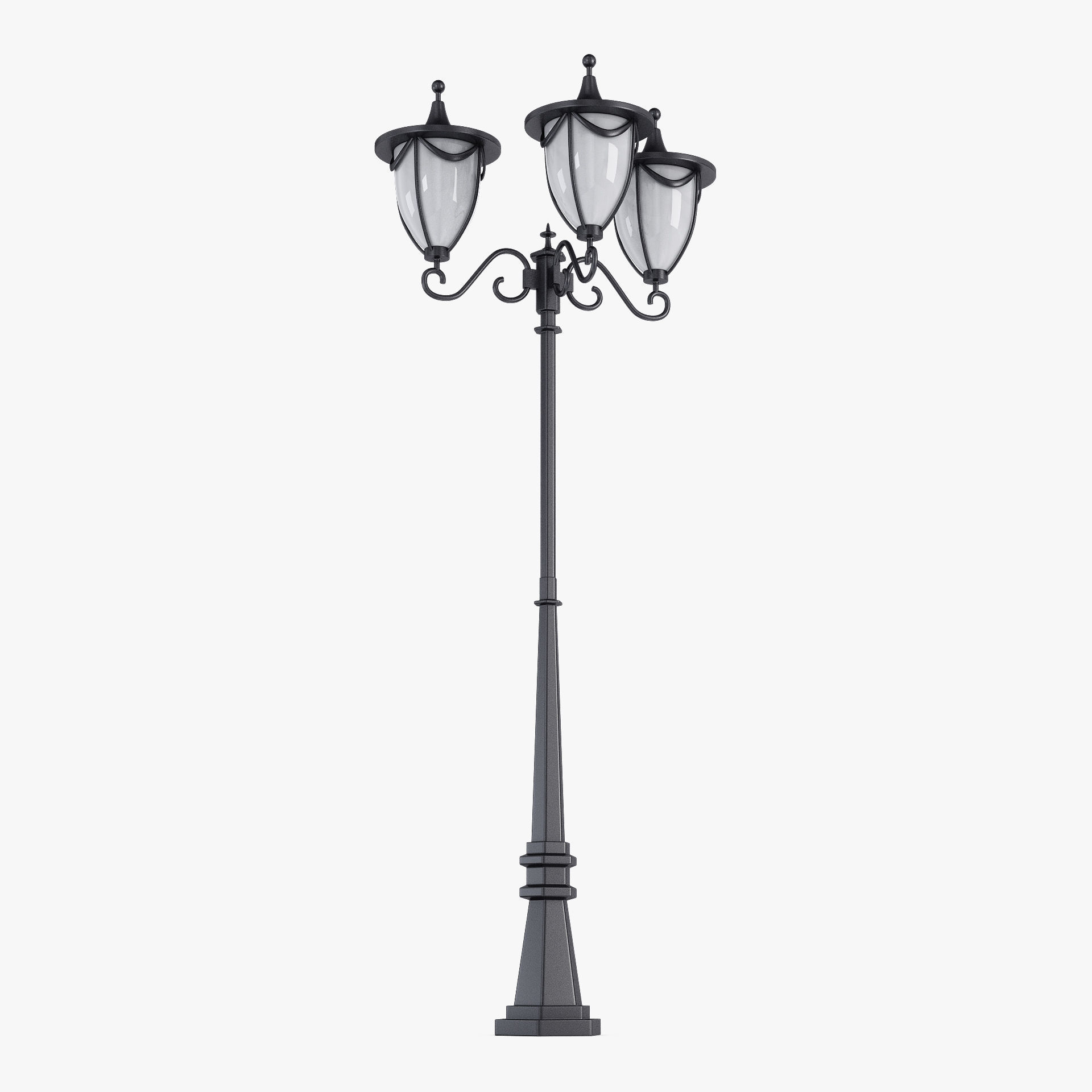 Vintage Streetlight v 3 3D model_2