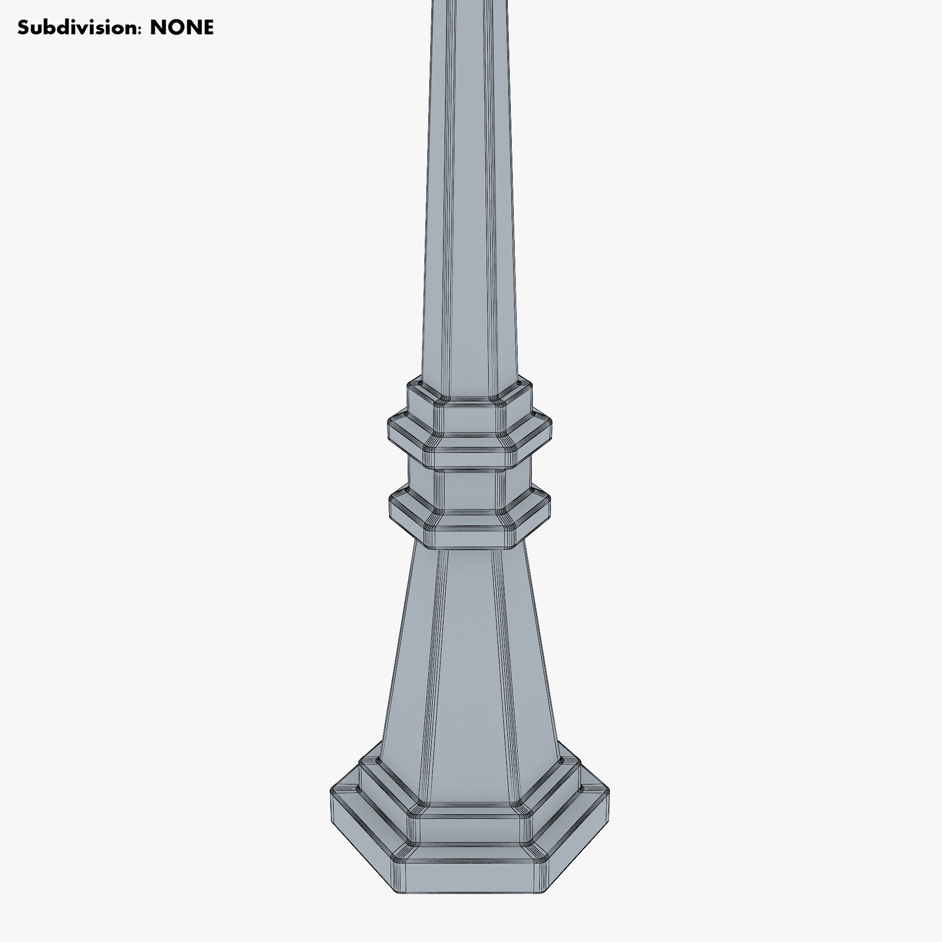 Vintage Streetlight v 3 3D model_12