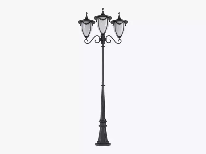 Vintage Streetlight v 3 3D model