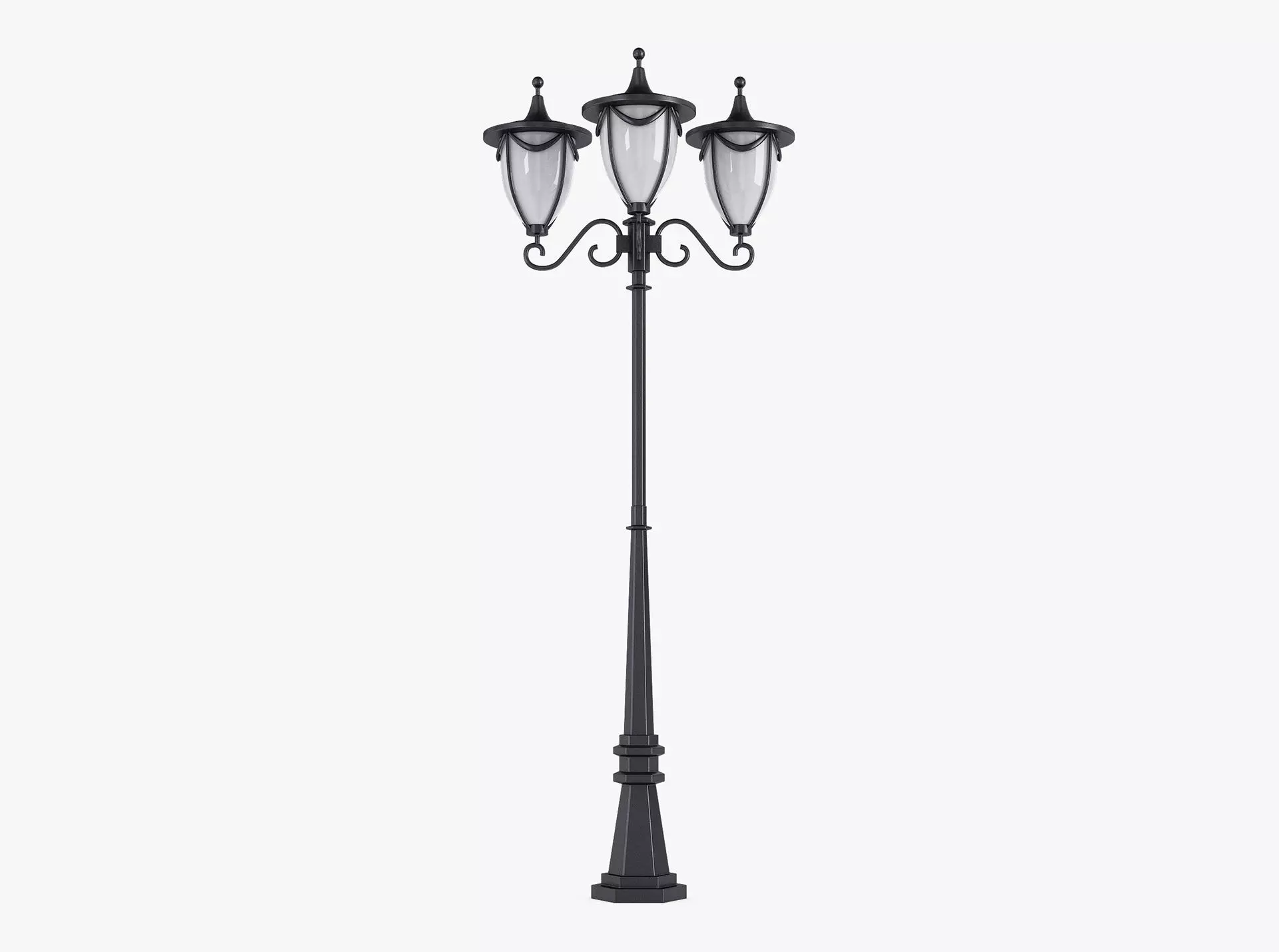 Vintage Streetlight v 3 3D model_0