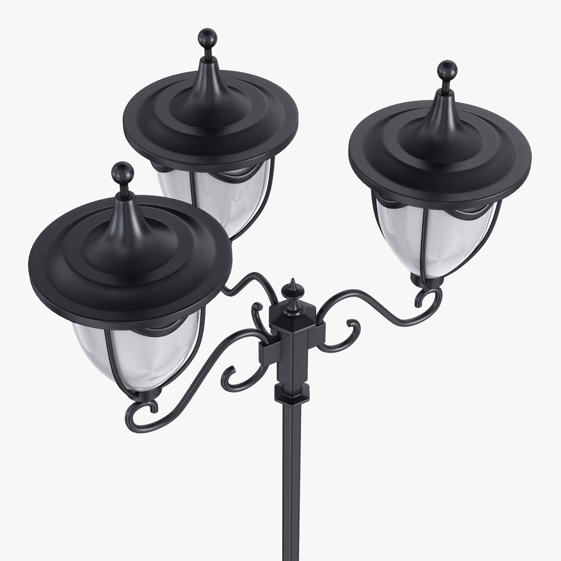 Vintage Streetlight v 3 3D model_6