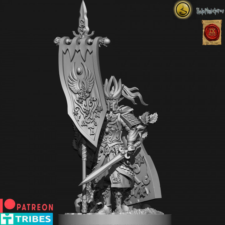 Highborn elves Flame wardens 3D print model_15