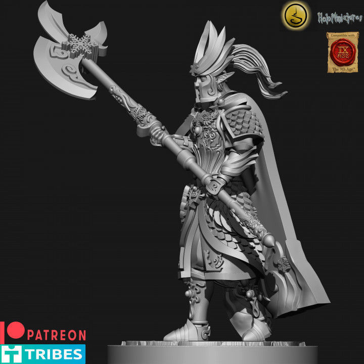 Highborn elves Flame wardens 3D print model_2
