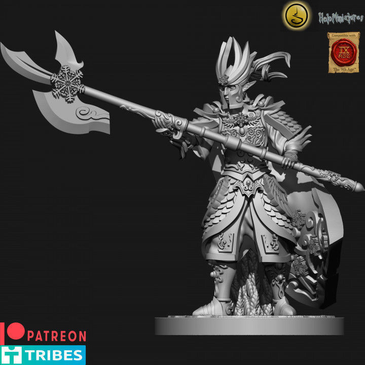 Highborn elves Flame wardens 3D print model_8