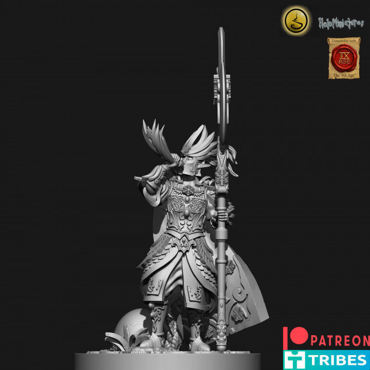 Highborn elves Flame wardens 3D print model_3