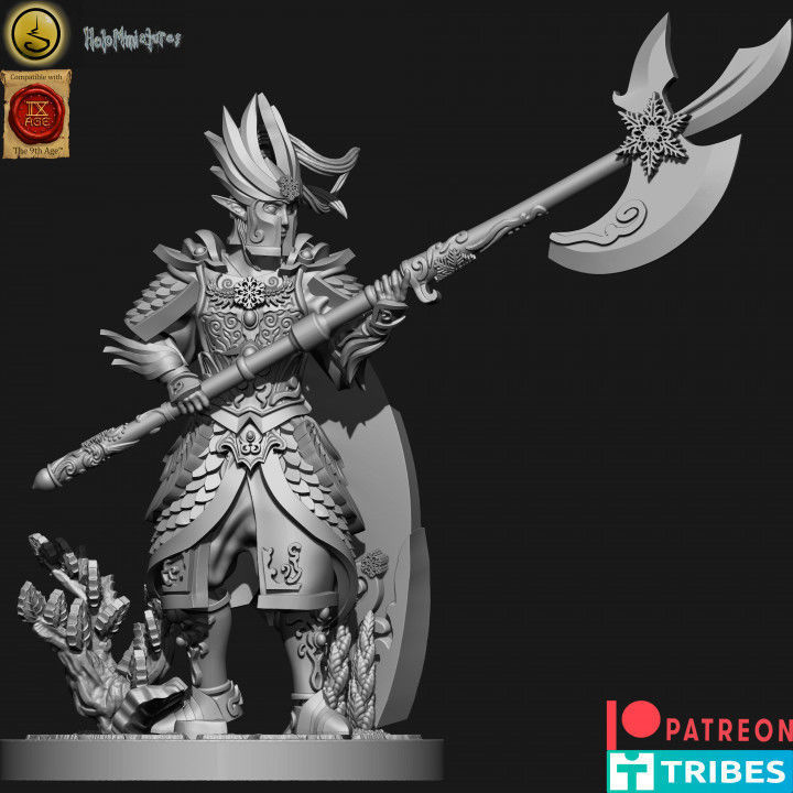 Highborn elves Flame wardens 3D print model_9
