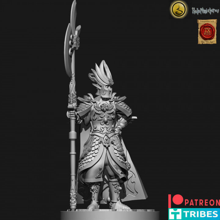 Highborn elves Flame wardens 3D print model_12