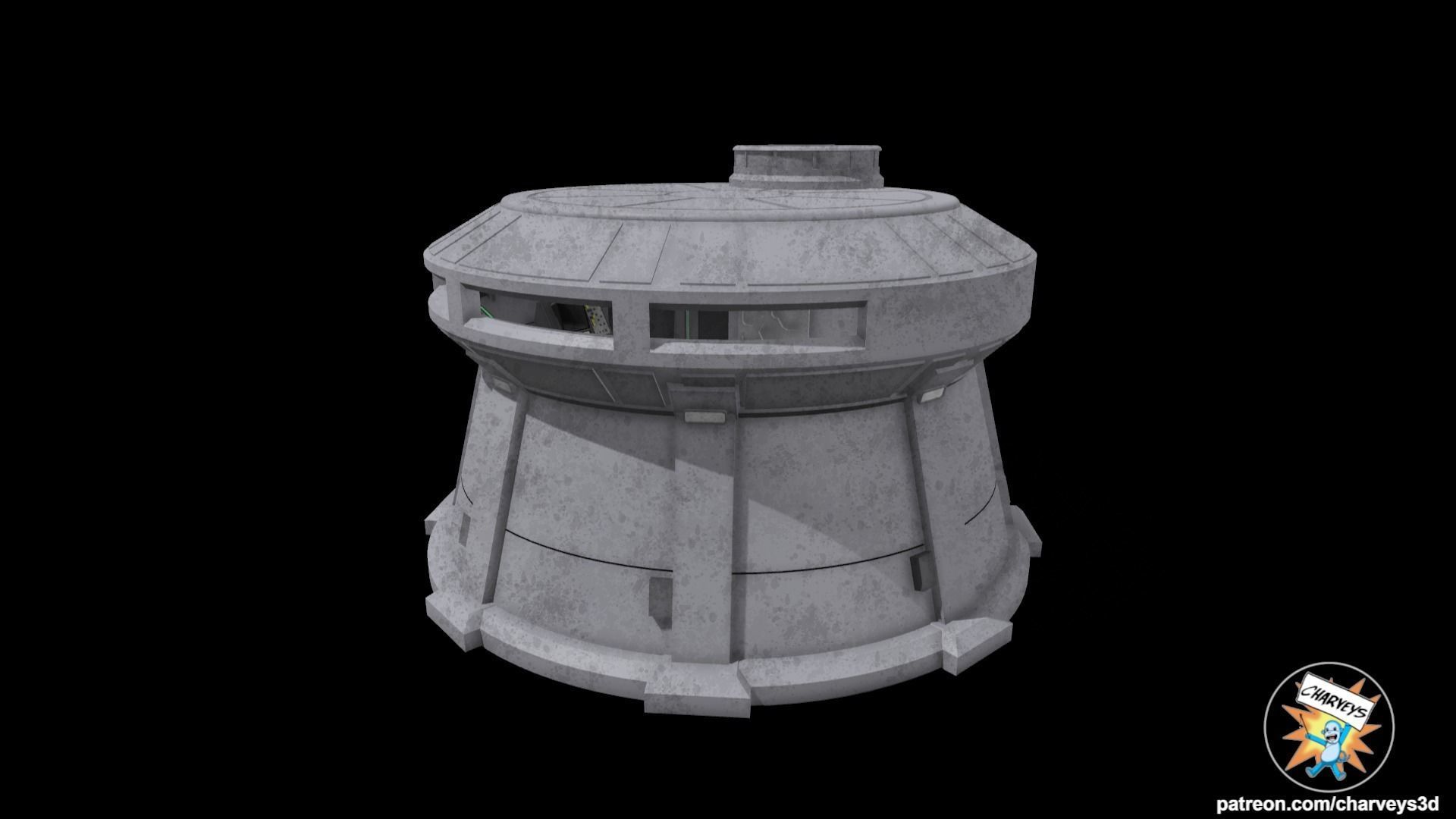 Star Wars Aldhani Imperial Bunker for action figures 3D print model_3