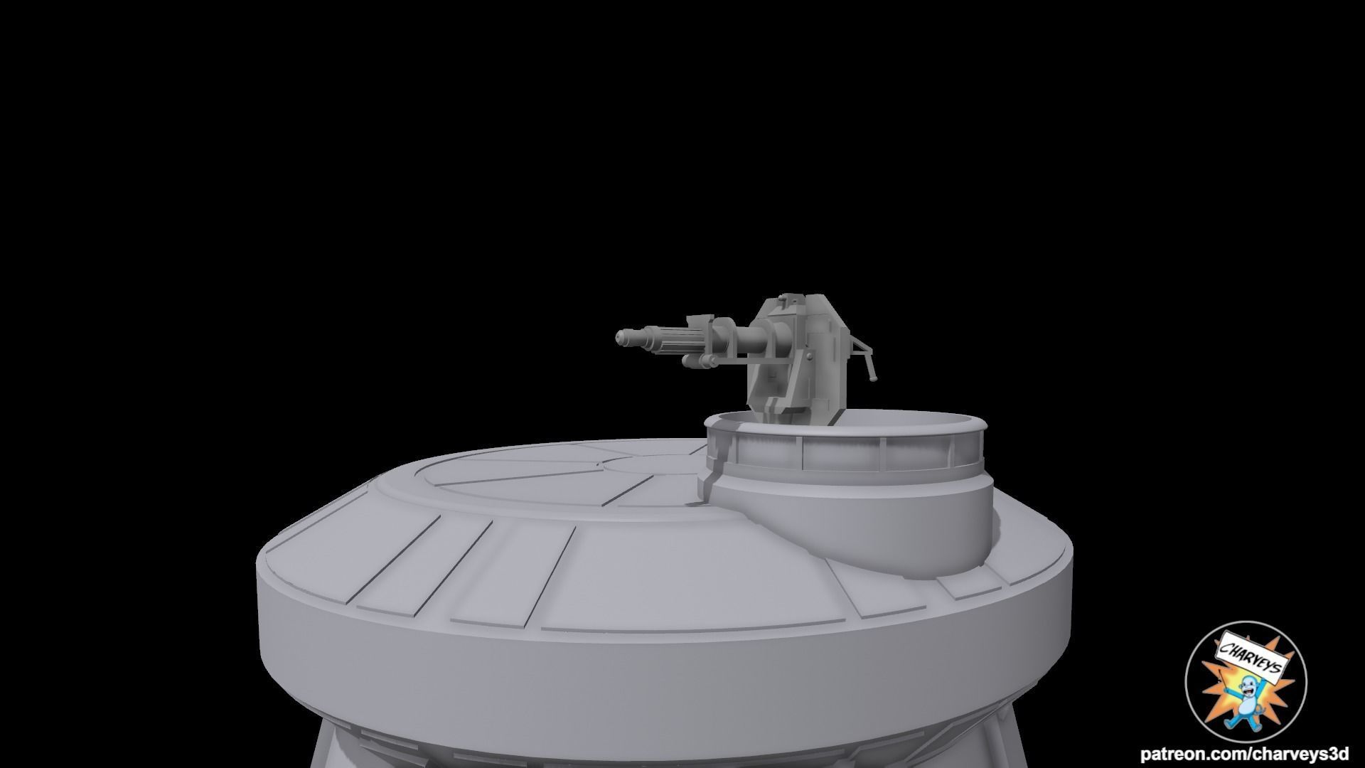 Star Wars Aldhani Imperial Bunker for action figures 3D print model_1