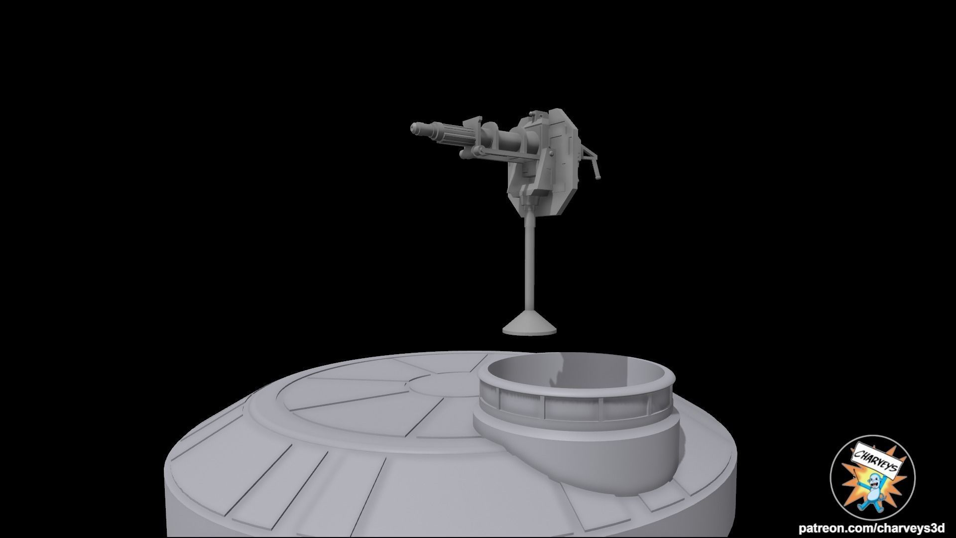 Star Wars Aldhani Imperial Bunker for action figures 3D print model_2