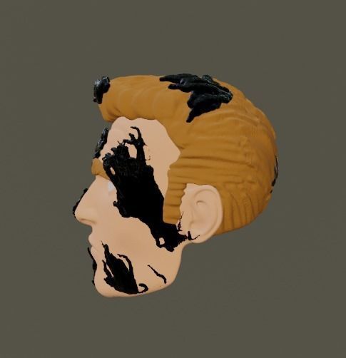 Venom Eddie Brock Head Free 3D print model_5