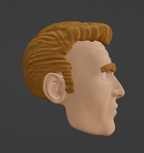 Venom Eddie Brock Head Free 3D print model_9