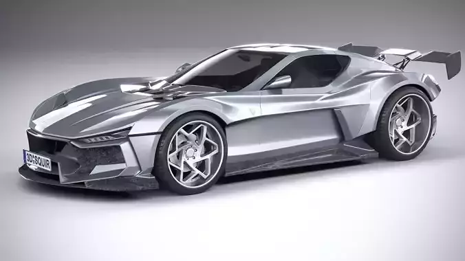 Valarra Corvette 2022 3D model Valarra Corvette 2022 3D model
